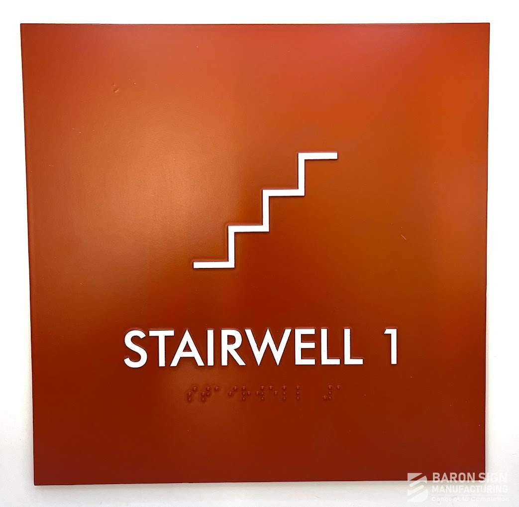 Interior ADA Stair Sign