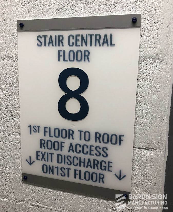 Interior ADA Stairwell Sign for Life Safety