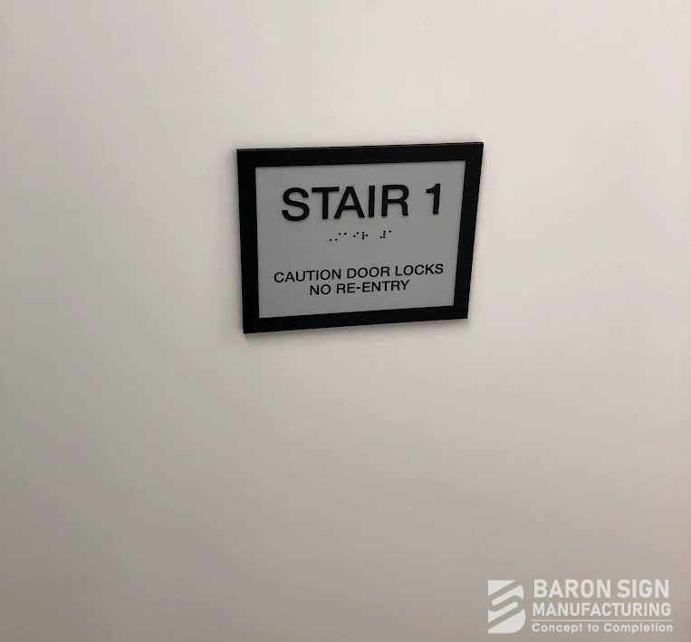 Interior ADA Stair Sign