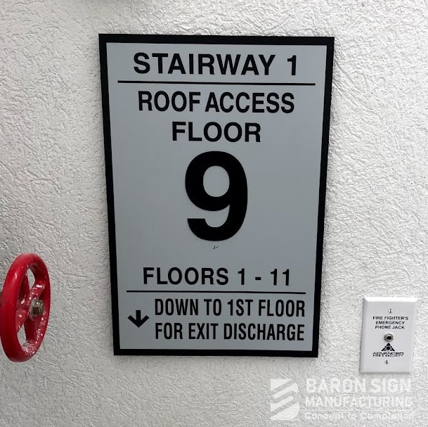 Interior ADA Stairwell Sign