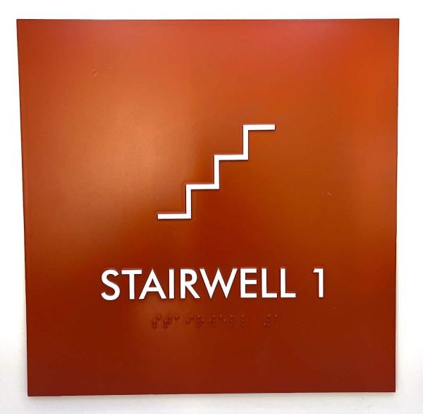 Interior ADA Stair Sign