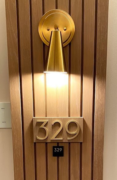 Hotel Unit Sign with ADA Plaque