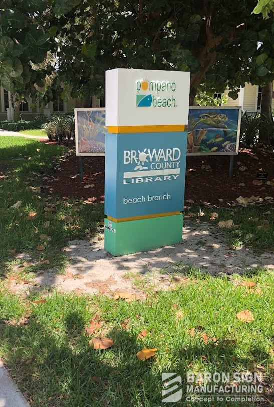 Pompano Beach Library Monument