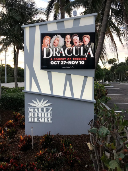 Maltz Theater Monument Sign with EMC Unit